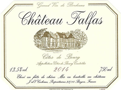 Chateau Falfas Rouge 2014 Côtes de Bourg AOC