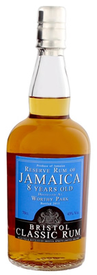 Reserve Rum of Jamaica 8 Years Old  distillato presso la Worthy Park  Estate 43° - Bristol Spirits