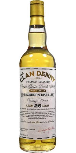 Invergordon 26YO Whisky Highland Clan Denny Single Grain  - Douglas Hamilton Company